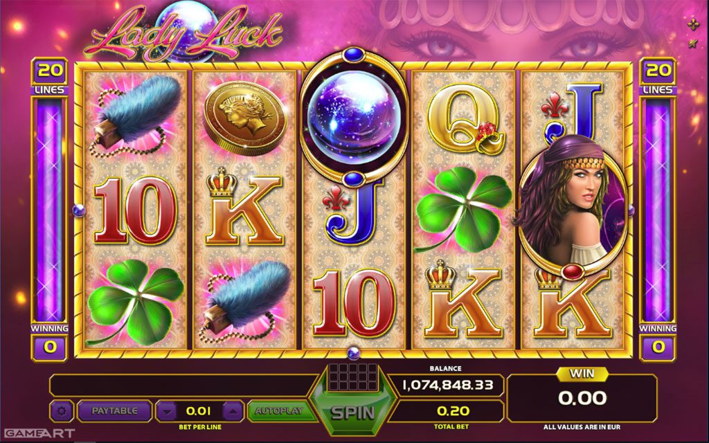 Lady Luck Slots โ main hero banner at Casino Regina Casino