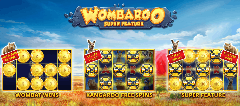 Wombaroo Slot โ main hero banner at Casino Regina Casino
